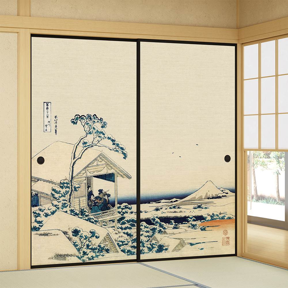 2987 額装　版画「蘇州 木漏れ日の街」5/20 直筆サイン　紙箱付　送料無料 襖紙｜襖紙アートコレクション 葛飾北斎 冨嶽三十六景 襖紙集