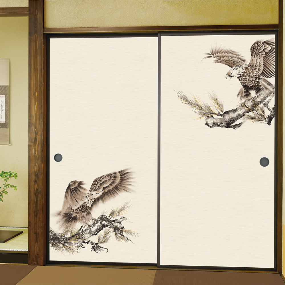 上村松篁、【春光（白桃に胡錦鳥）】、希少な額装用画集より、新品額装付 上村松篁、【春光（白桃に胡錦鳥）】、希少な額装用画集より、新品