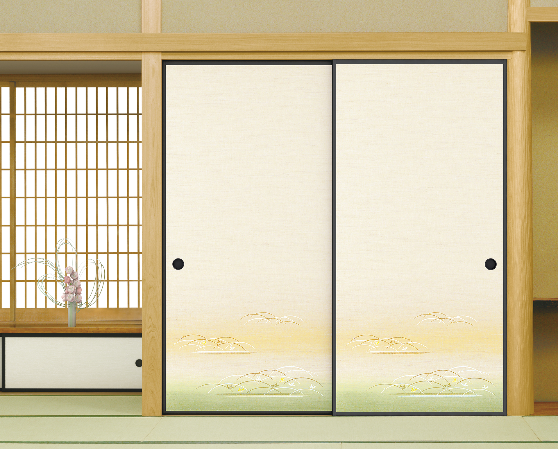 紙の鴟 襖紙｜織物襖紙 しんせん第30集｜No.21｜ルノン株式会社